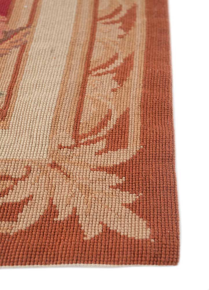 wall art red and orange wool flat weaves WALL ART & TAPESTRY - Corner