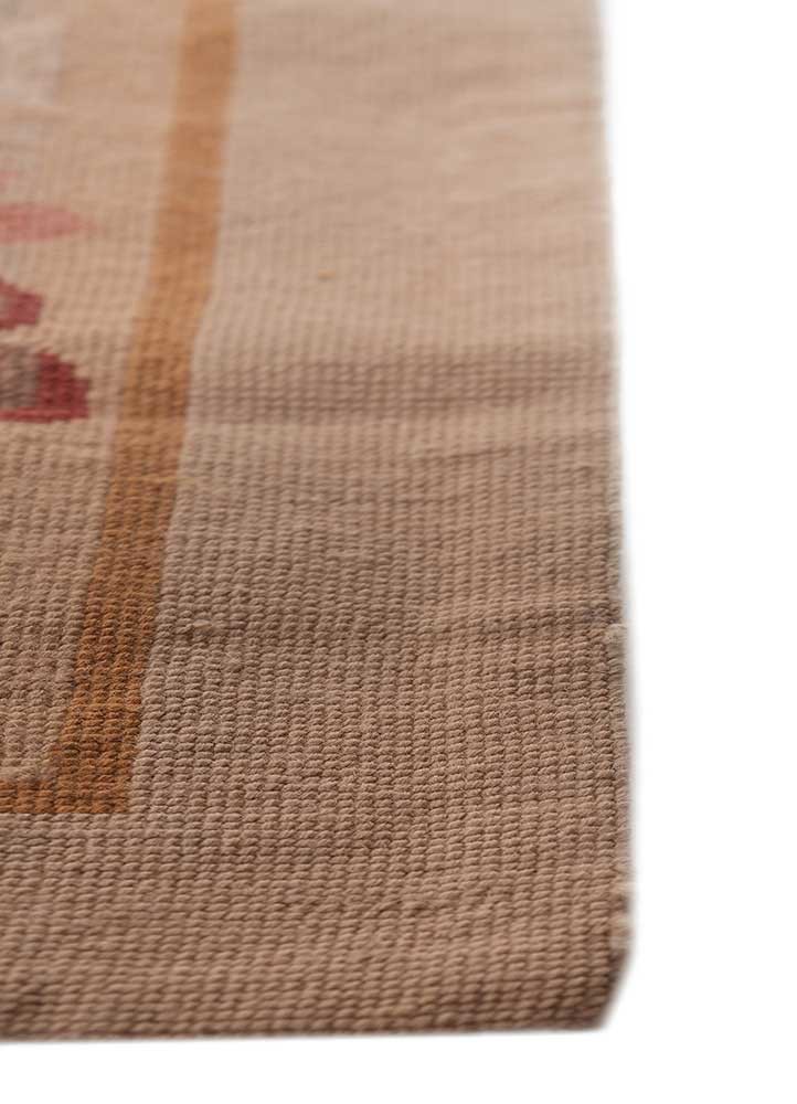 nayaab red and orange cotton flat weaves WALL ART & TAPESTRY - Corner