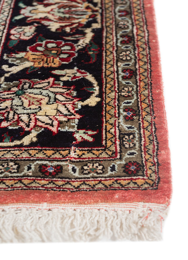 gulmarg blue silk hand knotted Rug - Corner gulmarg blue silk hand knotted Rug - Corner