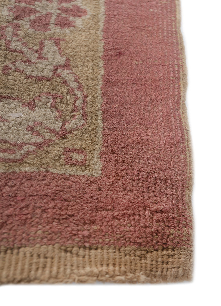 aalam green wool hand knotted Rug - Corner aalam green wool hand knotted Rug - Corner