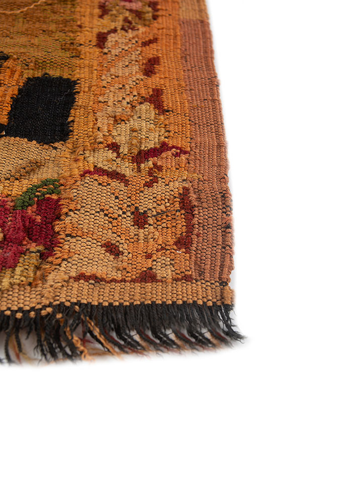 wall art red and orange wool flat weaves WALL ART & TAPESTRY - Corner wall art red and orange wool flat weaves WALL ART & TAPESTRY - Corner