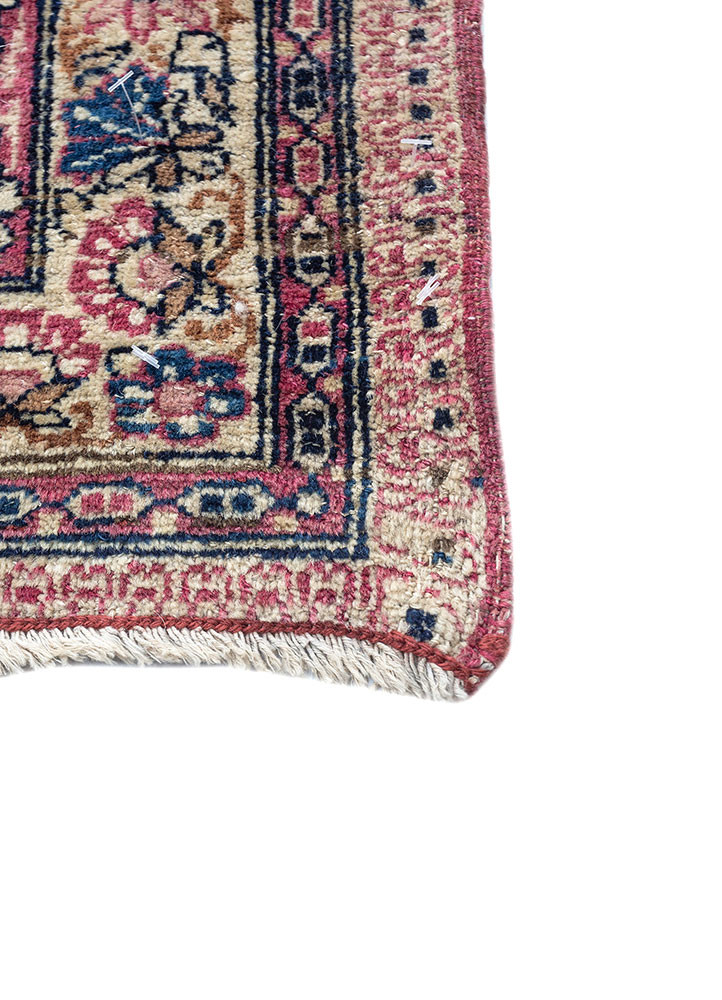 aalam beige and brown wool hand knotted Rug - Corner aalam beige and brown wool hand knotted Rug - Corner
