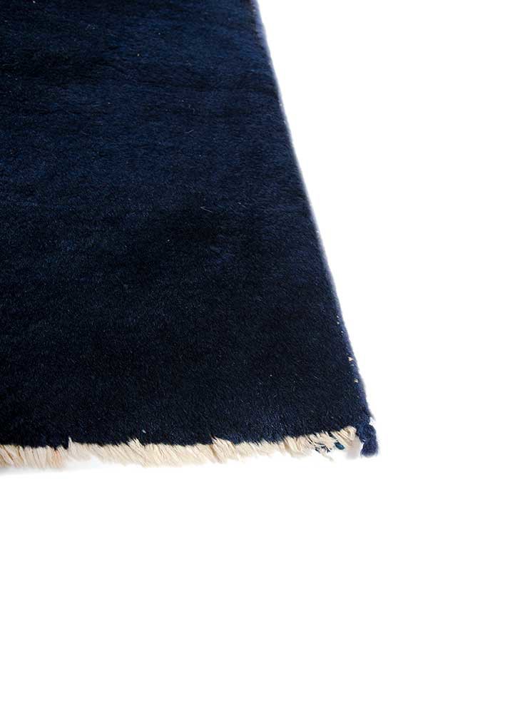 pechino red and orange wool hand knotted Rug - Corner