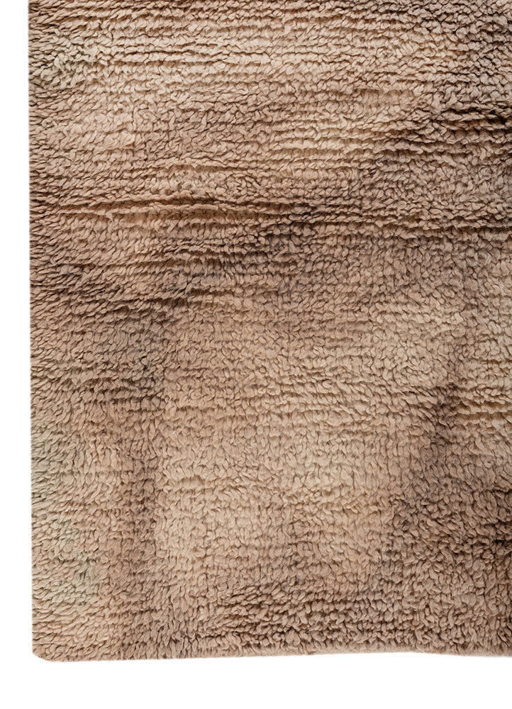 aprezo beige and brown wool hand knotted Rug - Corner aprezo beige and brown wool hand knotted Rug - Corner