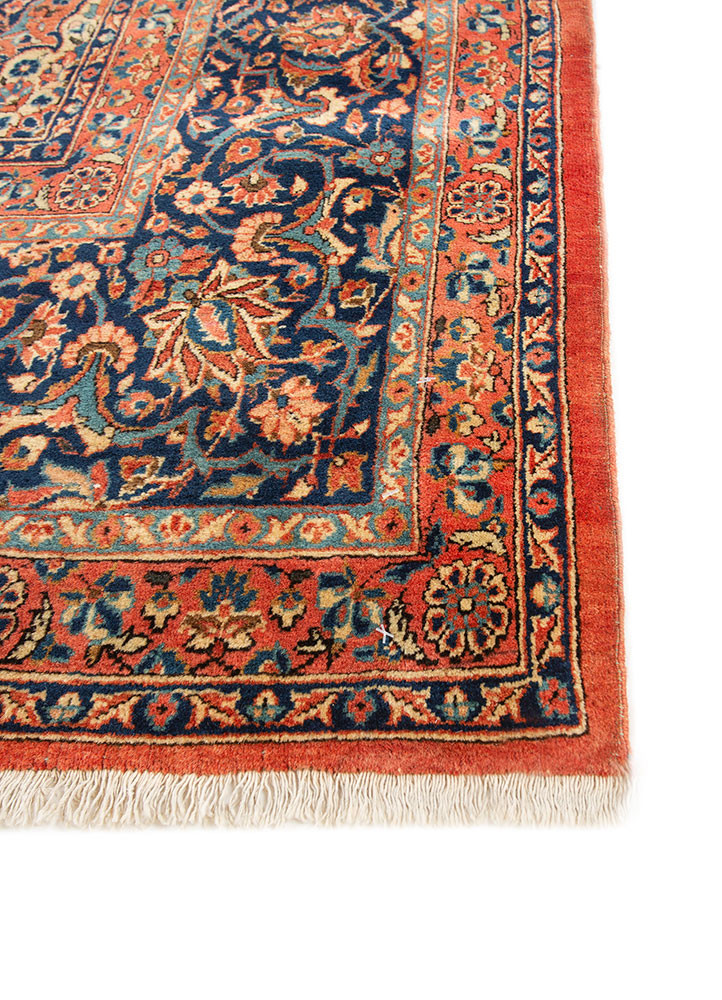 Aalam Red & Orange Hand Knotted Wool Rugs - Pae-6199 - Jaipur Rugs ZA