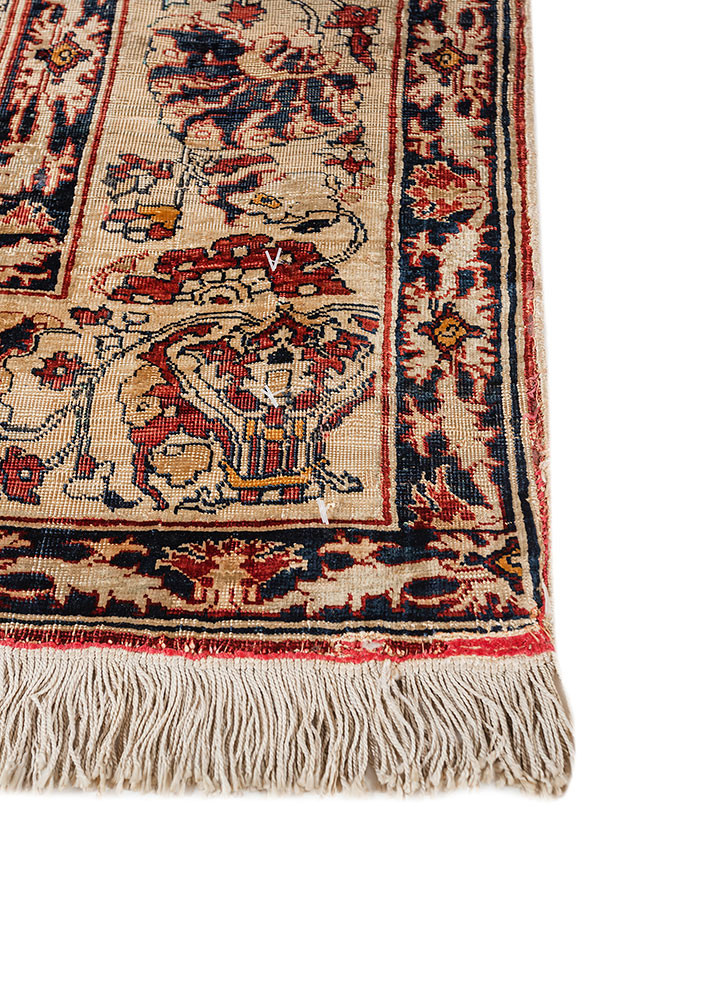 gulmarg blue silk hand knotted Rug - Corner gulmarg blue silk hand knotted Rug - Corner