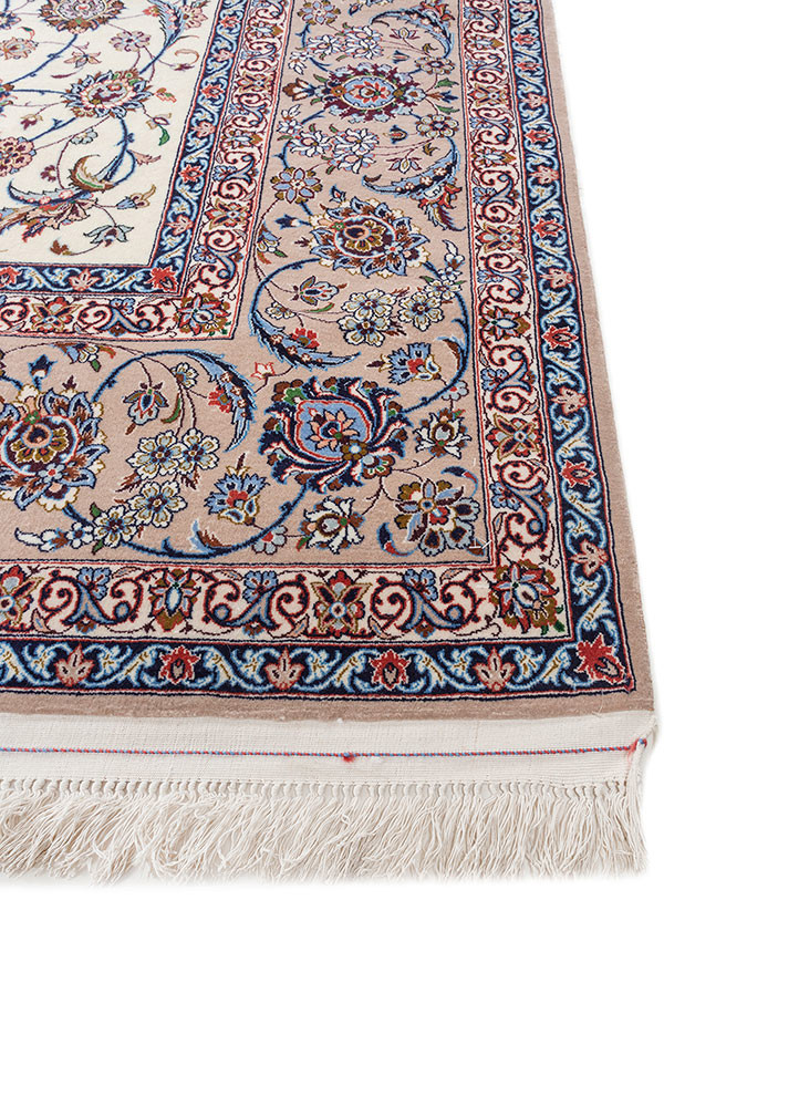 aalam red and orange wool hand knotted Rug - Corner aalam red and orange wool hand knotted Rug - Corner