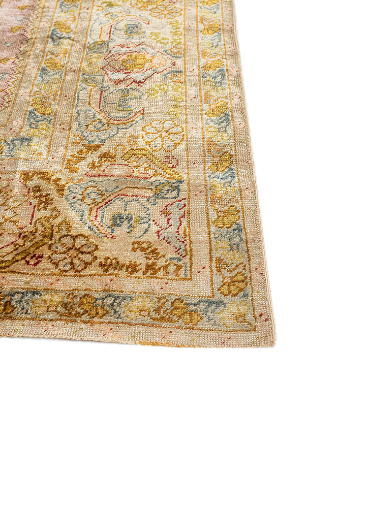 gulmarg green silk hand knotted Rug - Corner gulmarg green silk hand knotted Rug - Corner