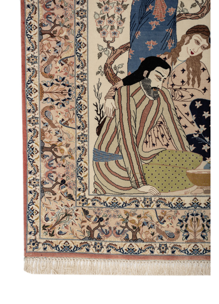 aprezo ivory wool hand knotted Rug - Corner aprezo ivory wool hand knotted Rug - Corner