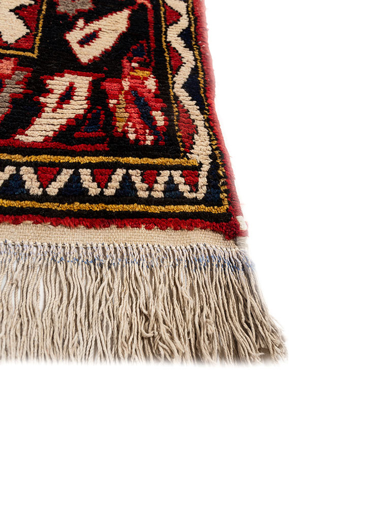 nuray red and orange wool hand knotted Rug - Corner nuray red and orange wool hand knotted Rug - Corner