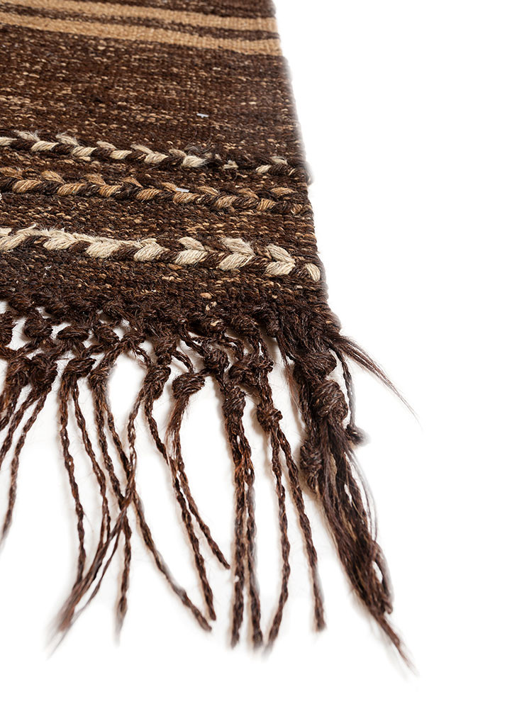 nuray beige and brown jute and hemp hand knotted Rug - Corner nuray beige and brown jute and hemp hand knotted Rug - Corner