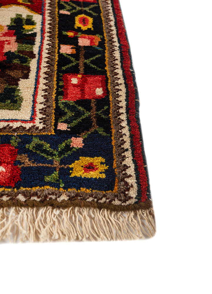 nuray beige and brown wool hand knotted Rug - Corner nuray beige and brown wool hand knotted Rug - Corner