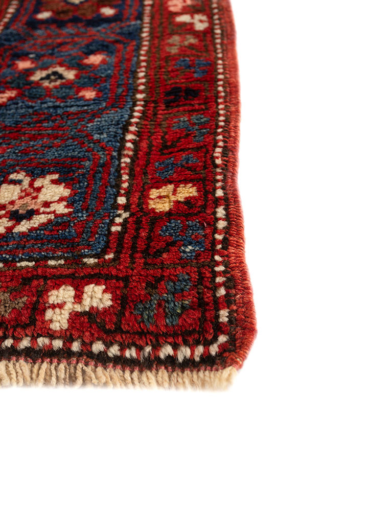 nuray blue wool hand knotted Rug - Corner nuray blue wool hand knotted Rug - Corner