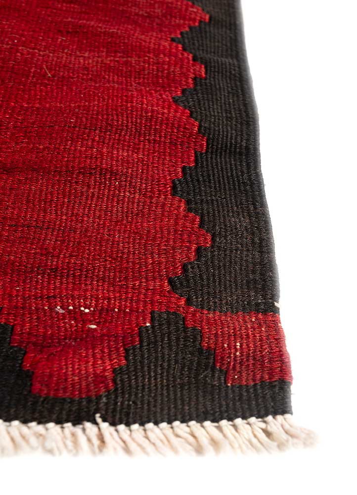 nuray pink and purple wool hand knotted Rug - Corner