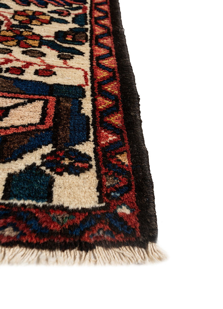 aalam pink and purple wool hand knotted Rug - Corner
