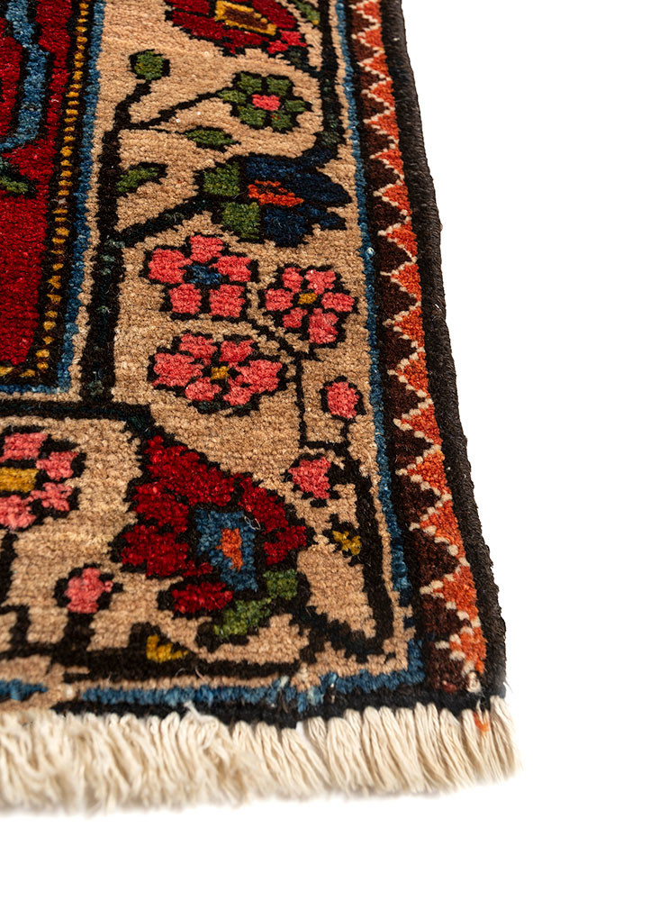 aalam blue wool hand knotted Rug - Corner