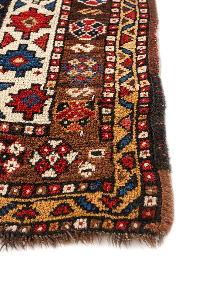 kiaan red and orange wool hand knotted Rug - Corner kiaan red and orange wool hand knotted Rug - Corner