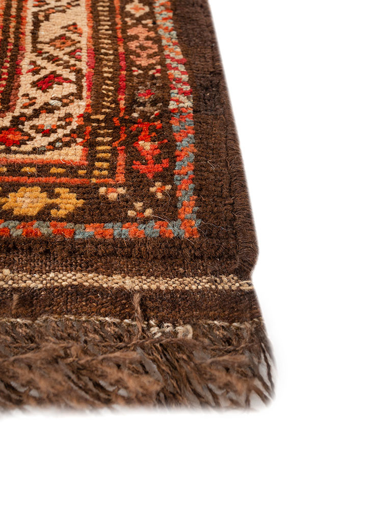 aalam blue wool hand knotted Rug - Corner aalam blue wool hand knotted Rug - Corner