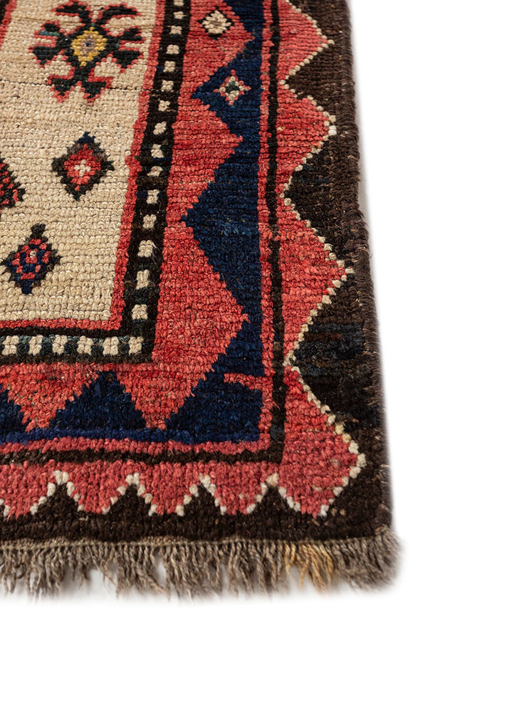 kiaan blue wool hand knotted Rug - Corner