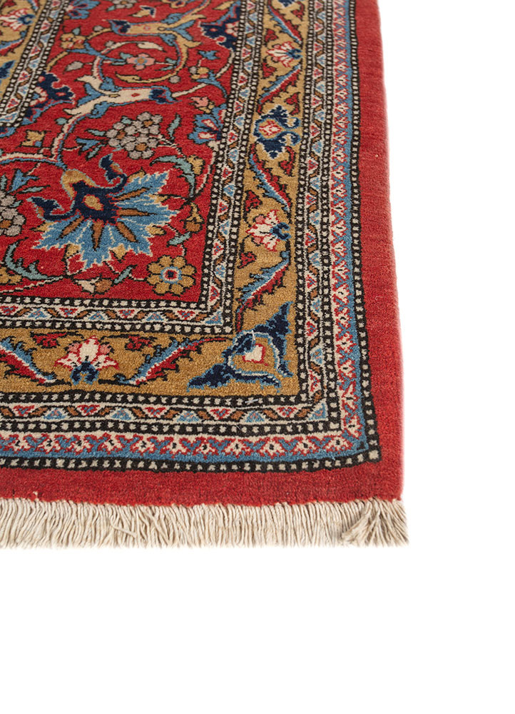 aalam ivory wool hand knotted Rug - Corner aalam ivory wool hand knotted Rug - Corner