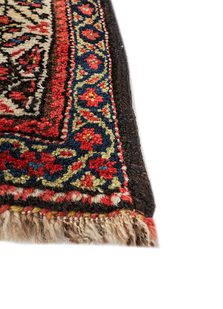 aalam pink and purple wool hand knotted Rug - Corner aalam pink and purple wool hand knotted Rug - Corner