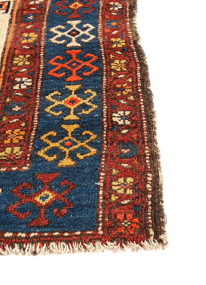 nuray ivory wool hand knotted Rug - Corner