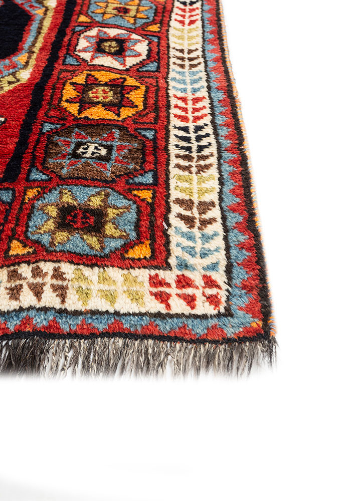 kiaan blue wool hand knotted Rug - Corner kiaan blue wool hand knotted Rug - Corner