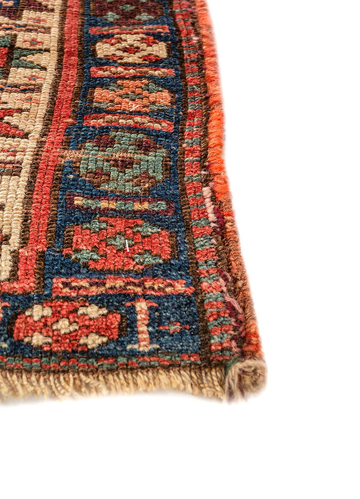 kiaan blue wool hand knotted Rug - Corner