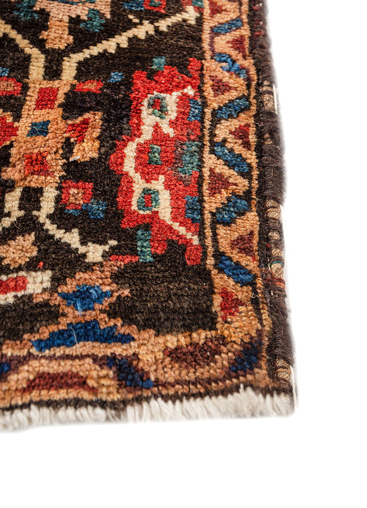 aalam blue wool hand knotted Rug - Corner aalam blue wool hand knotted Rug - Corner