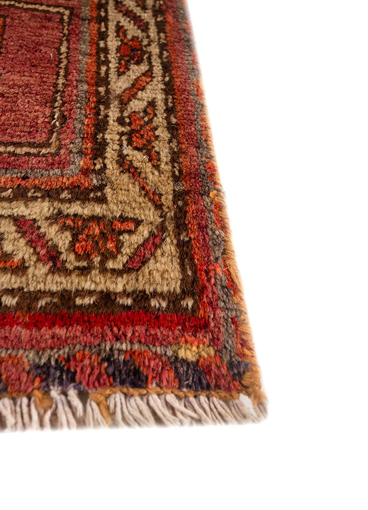 aalam beige and brown wool hand knotted Rug - Corner aalam beige and brown wool hand knotted Rug - Corner