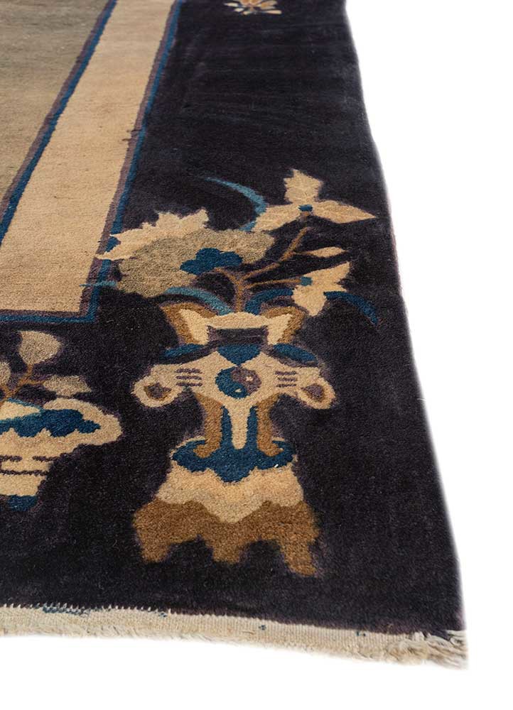 pechino grey and black wool hand knotted Rug - Corner pechino grey and black wool hand knotted Rug - Corner