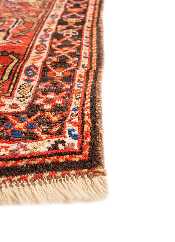 aalam blue wool hand knotted Rug - Corner aalam blue wool hand knotted Rug - Corner