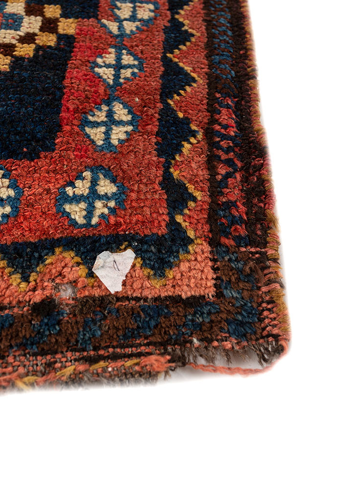 kiaan blue wool hand knotted Rug - Corner kiaan blue wool hand knotted Rug - Corner