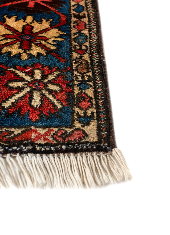 aalam red and orange wool hand knotted Rug - Corner aalam red and orange wool hand knotted Rug - Corner