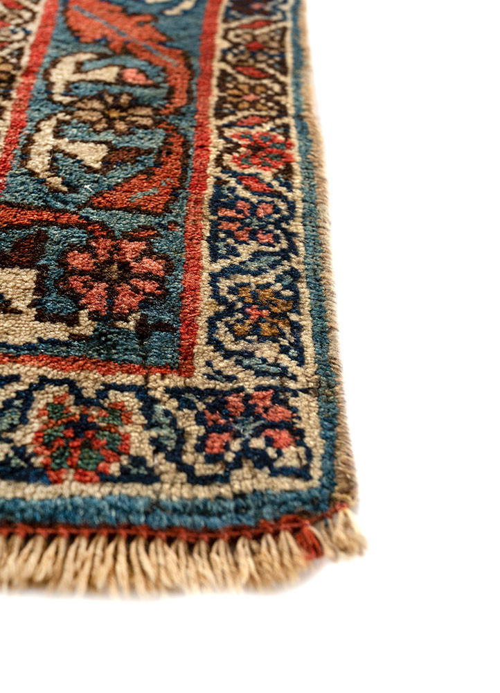 kiaan red and orange wool hand knotted Rug - Corner kiaan red and orange wool hand knotted Rug - Corner