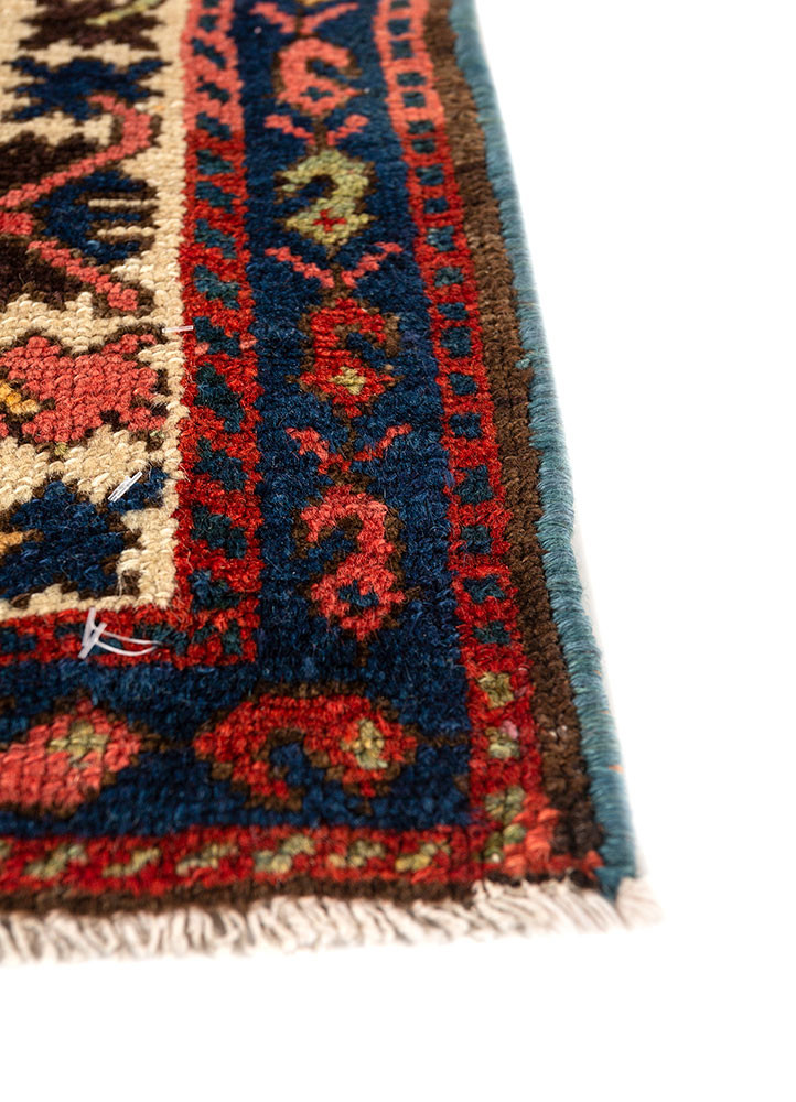 kiaan blue wool hand knotted Rug - Corner kiaan blue wool hand knotted Rug - Corner