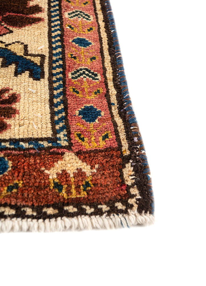 kiaan blue wool hand knotted Rug - Corner