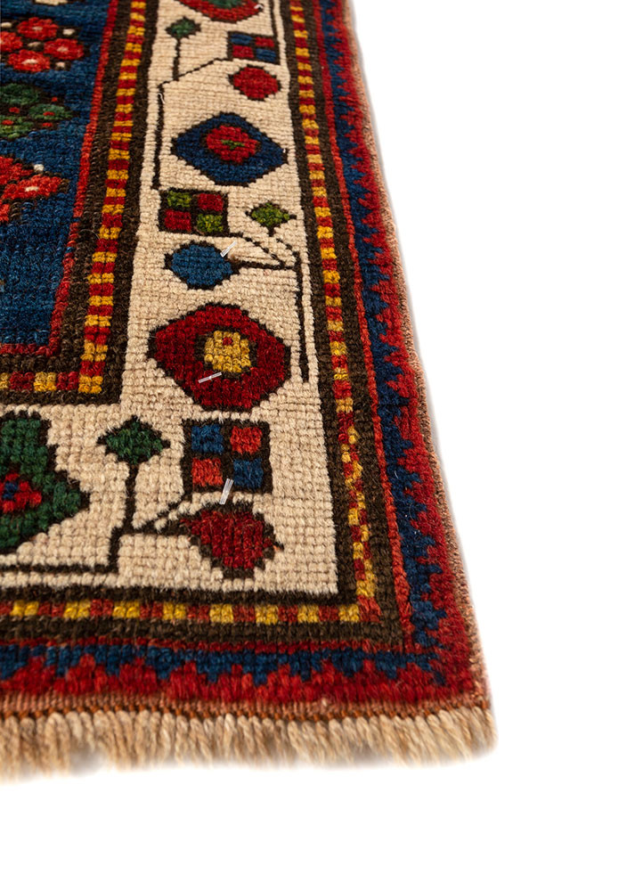 kiaan red and orange wool hand knotted Rug - Corner kiaan red and orange wool hand knotted Rug - Corner