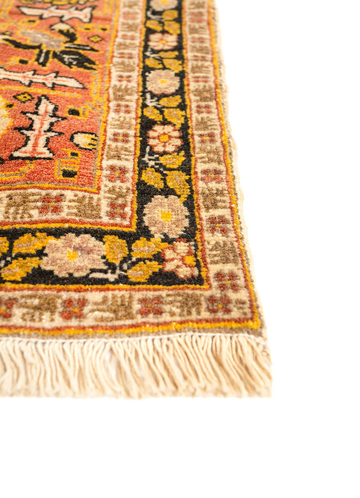 aalam blue wool hand knotted Rug - Corner aalam blue wool hand knotted Rug - Corner