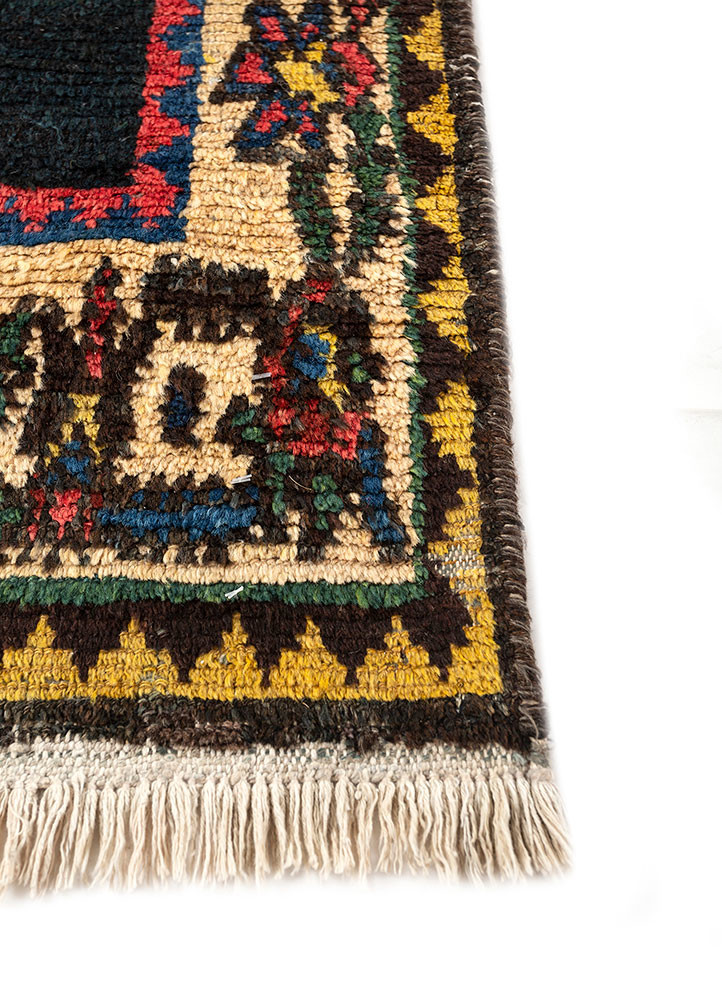 kiaan red and orange wool hand knotted Rug - Corner kiaan red and orange wool hand knotted Rug - Corner