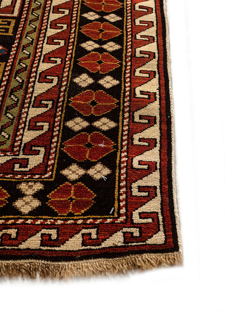 kiaan beige and brown wool hand knotted Rug - Corner kiaan beige and brown wool hand knotted Rug - Corner