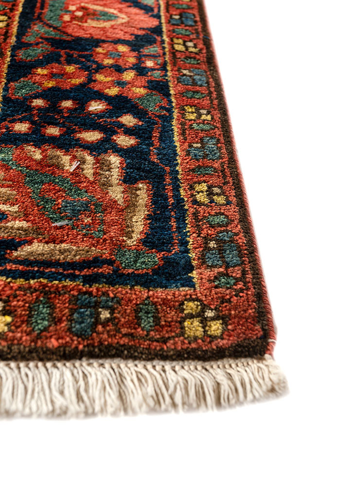 aalam gold wool hand knotted Rug - Corner