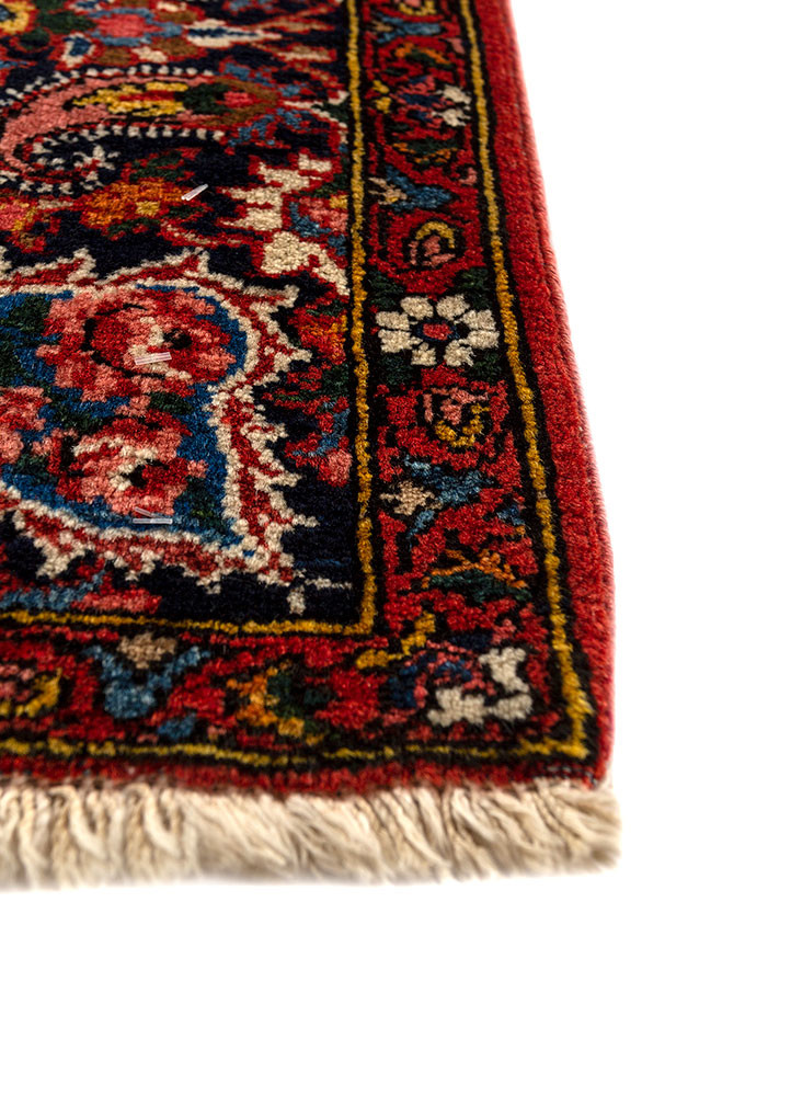 aalam gold wool hand knotted Rug - Corner
