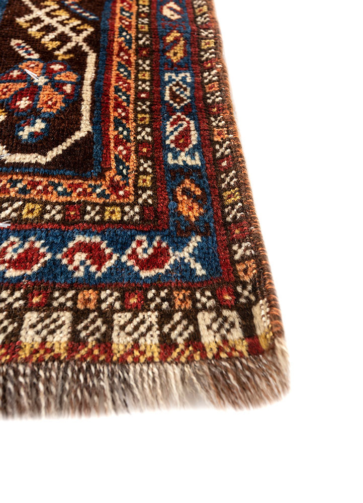kiaan blue wool hand knotted Rug - Corner kiaan blue wool hand knotted Rug - Corner