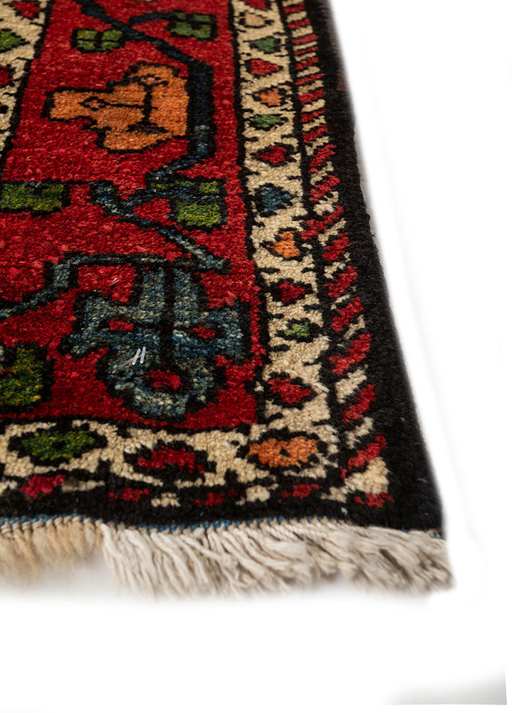aalam grey and black wool hand knotted Rug - Corner aalam grey and black wool hand knotted Rug - Corner