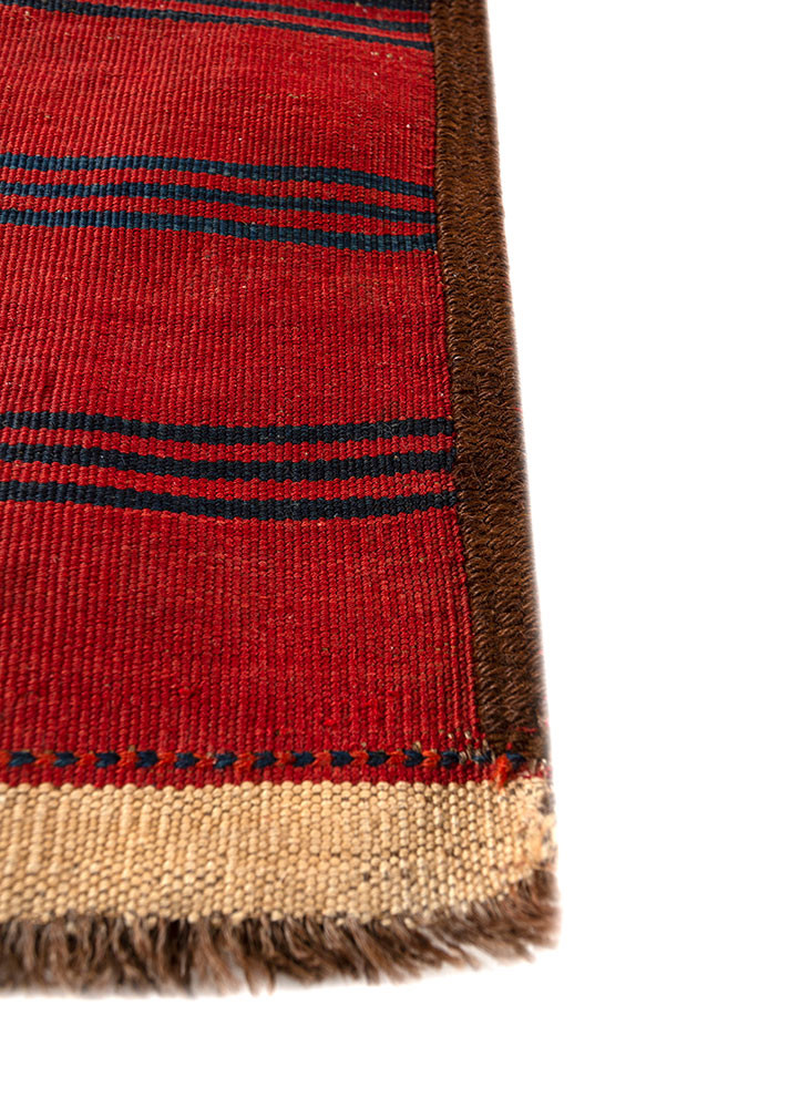 kiaan red and orange wool hand knotted Rug - Corner kiaan red and orange wool hand knotted Rug - Corner