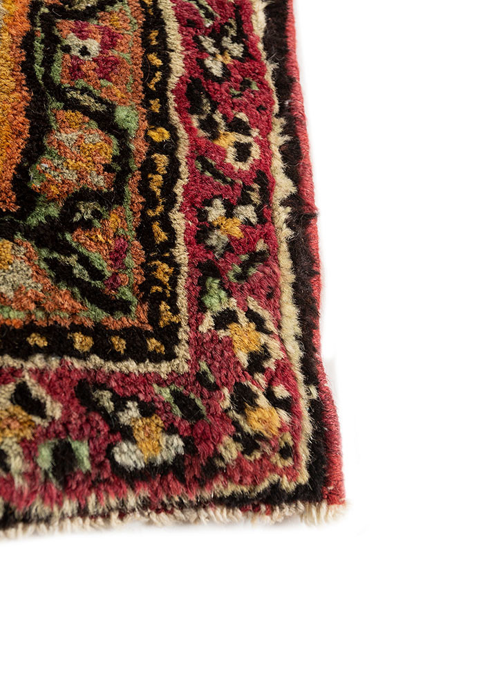 aalam grey and black wool hand knotted Rug - Corner aalam grey and black wool hand knotted Rug - Corner