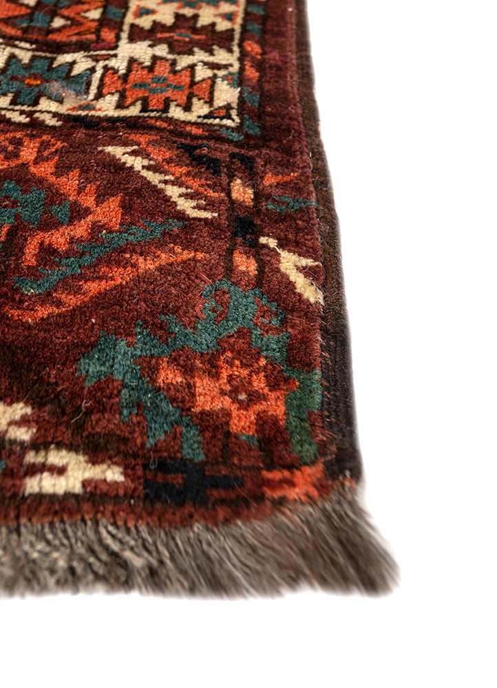 kiaan beige and brown wool hand knotted Rug - Corner kiaan beige and brown wool hand knotted Rug - Corner