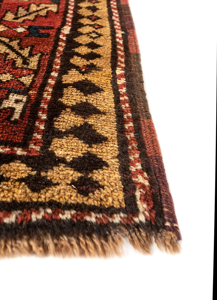 kiaan ivory wool hand knotted Rug - Corner