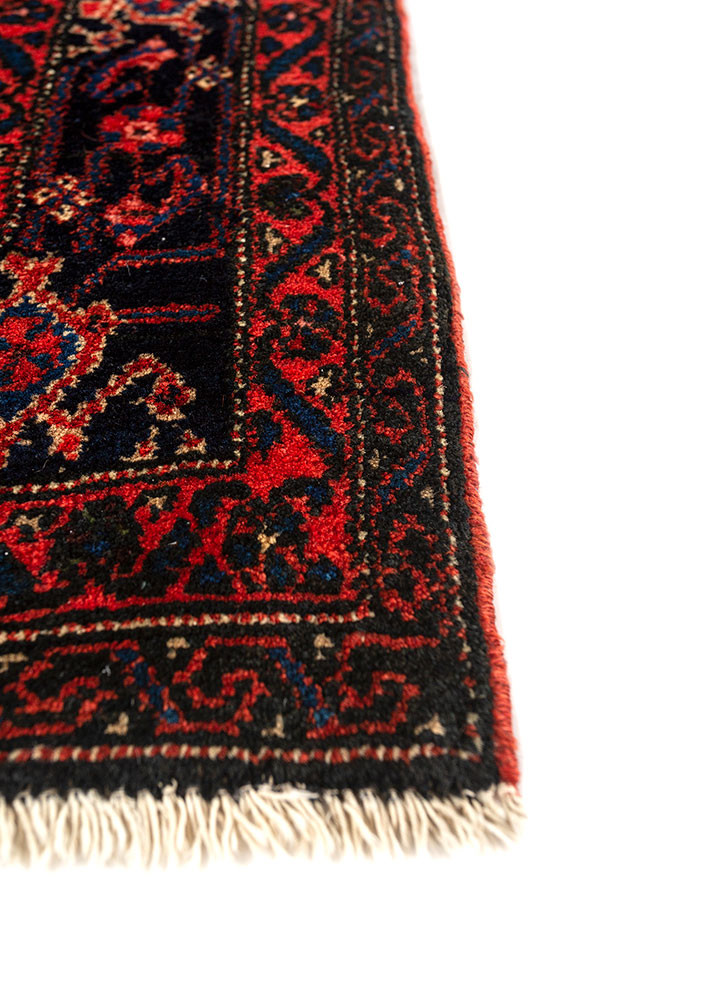 aalam pink and purple wool hand knotted Rug - Corner aalam pink and purple wool hand knotted Rug - Corner
